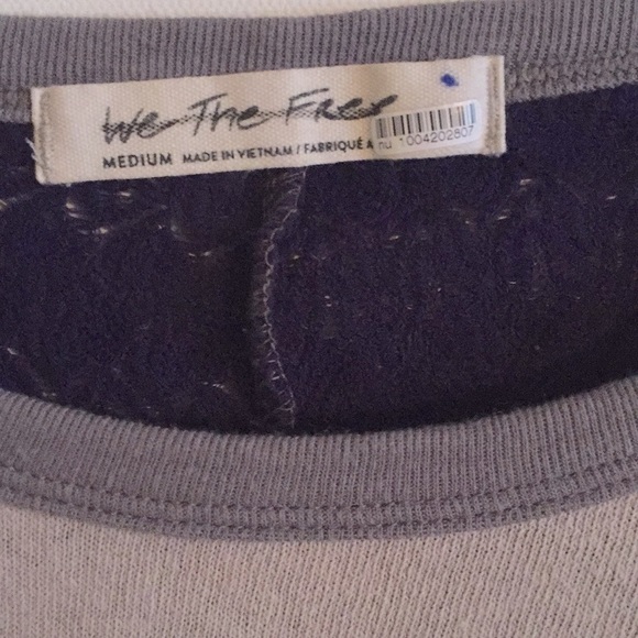 Free People Rainbow Knit In White Combo Top - Picture 10 of 15